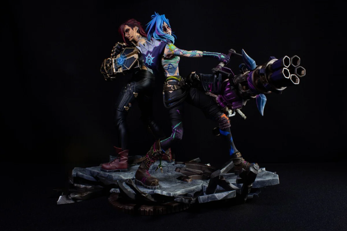 Jinx and VI from Arcane | Putty & Paint