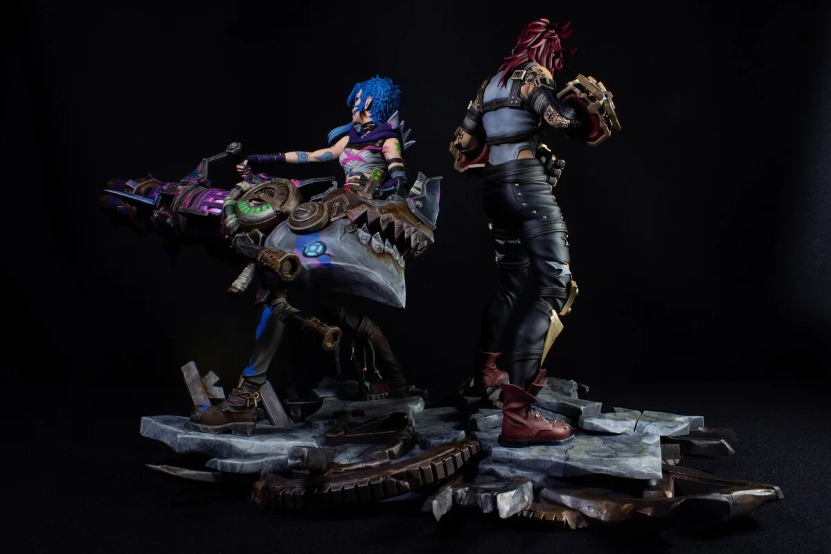 Jinx and VI from Arcane | Putty & Paint