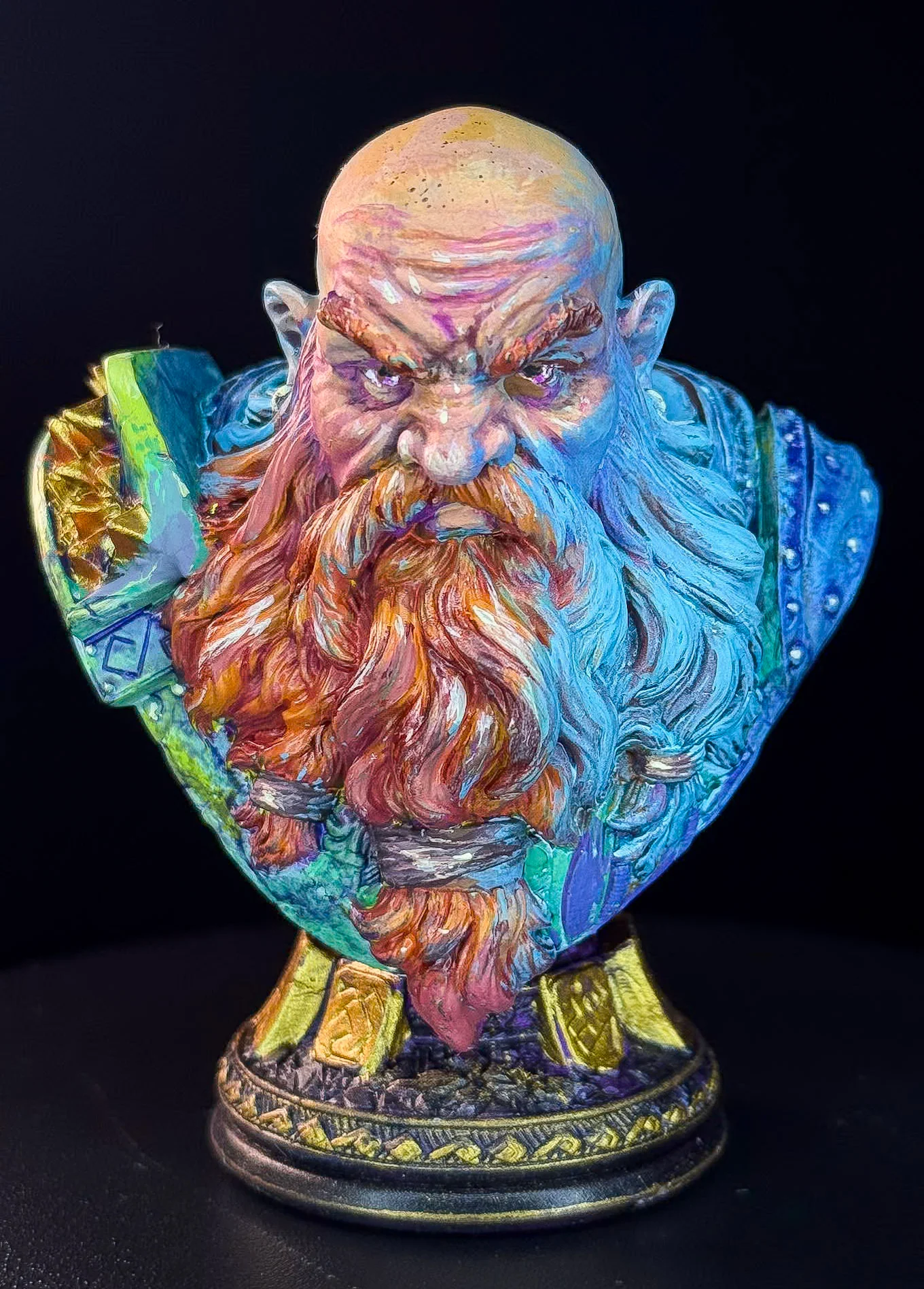 Torvin Torvin Ironhand Dwarf Warrior Bust | Putty & Paint