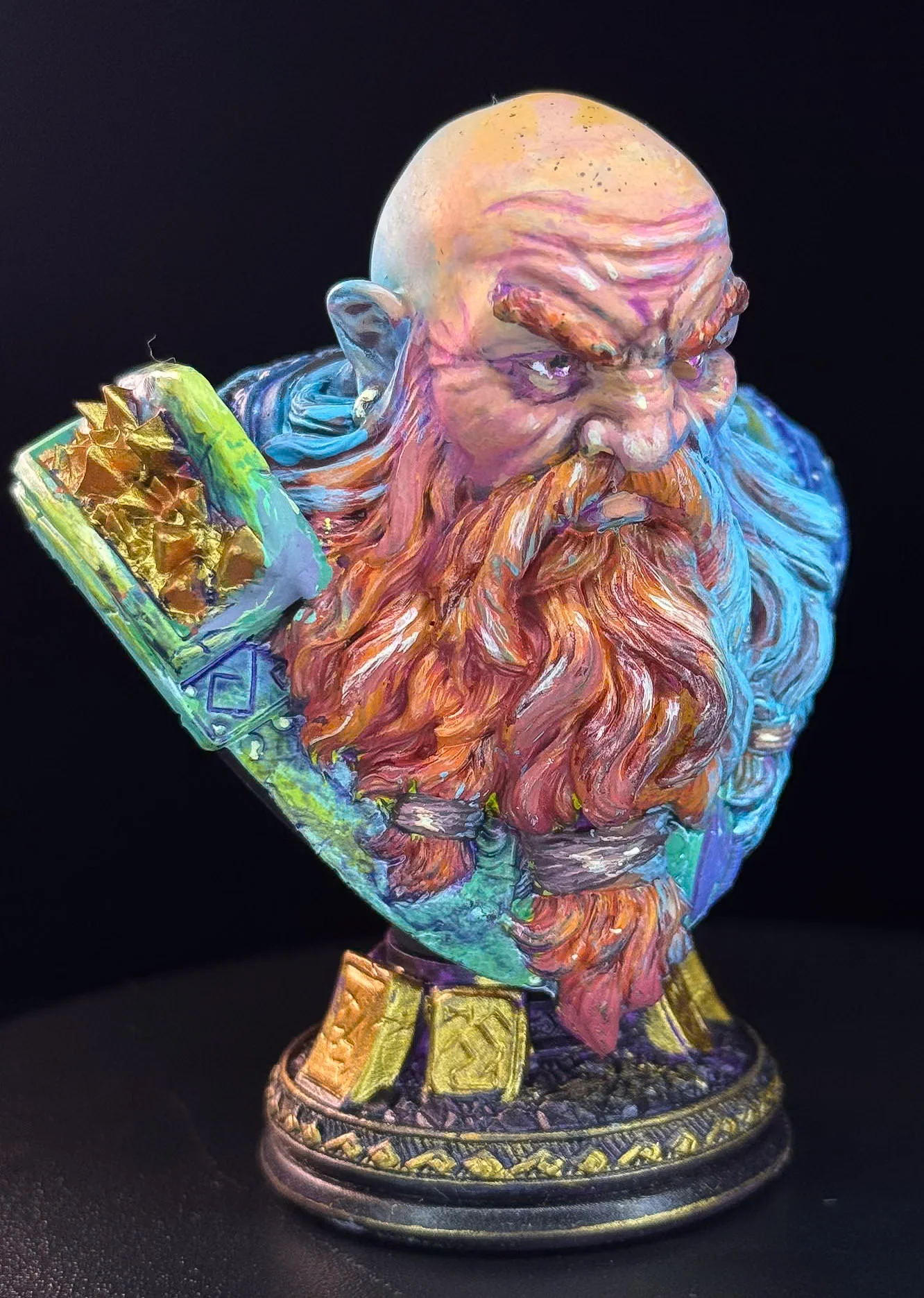 Torvin Torvin Ironhand Dwarf Warrior Bust | Putty & Paint