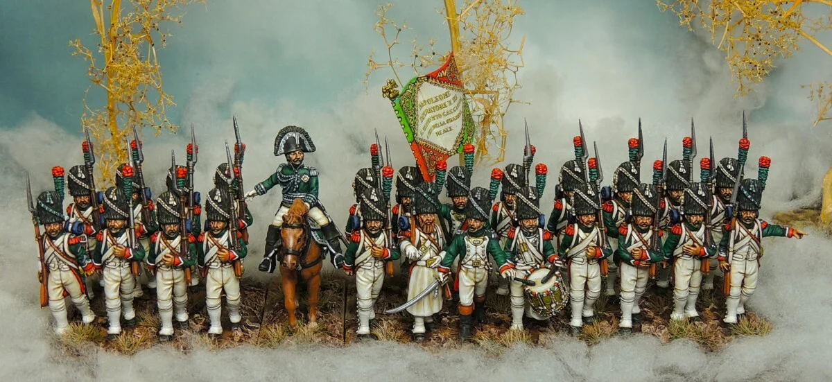 Count Lechi 28 mm Chasseurs of the Italian Royal Guard and General Teodoro Lechi ...