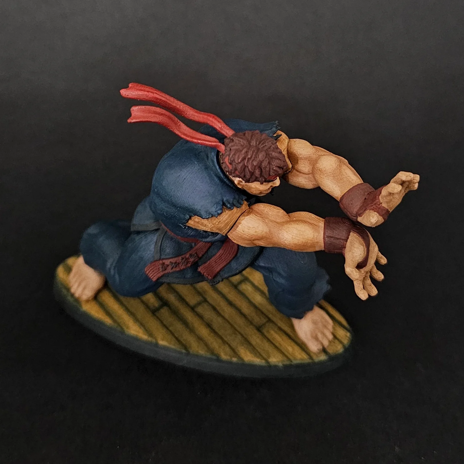 Evil Ryu Throw Pose Evil Ryu | Putty & Paint