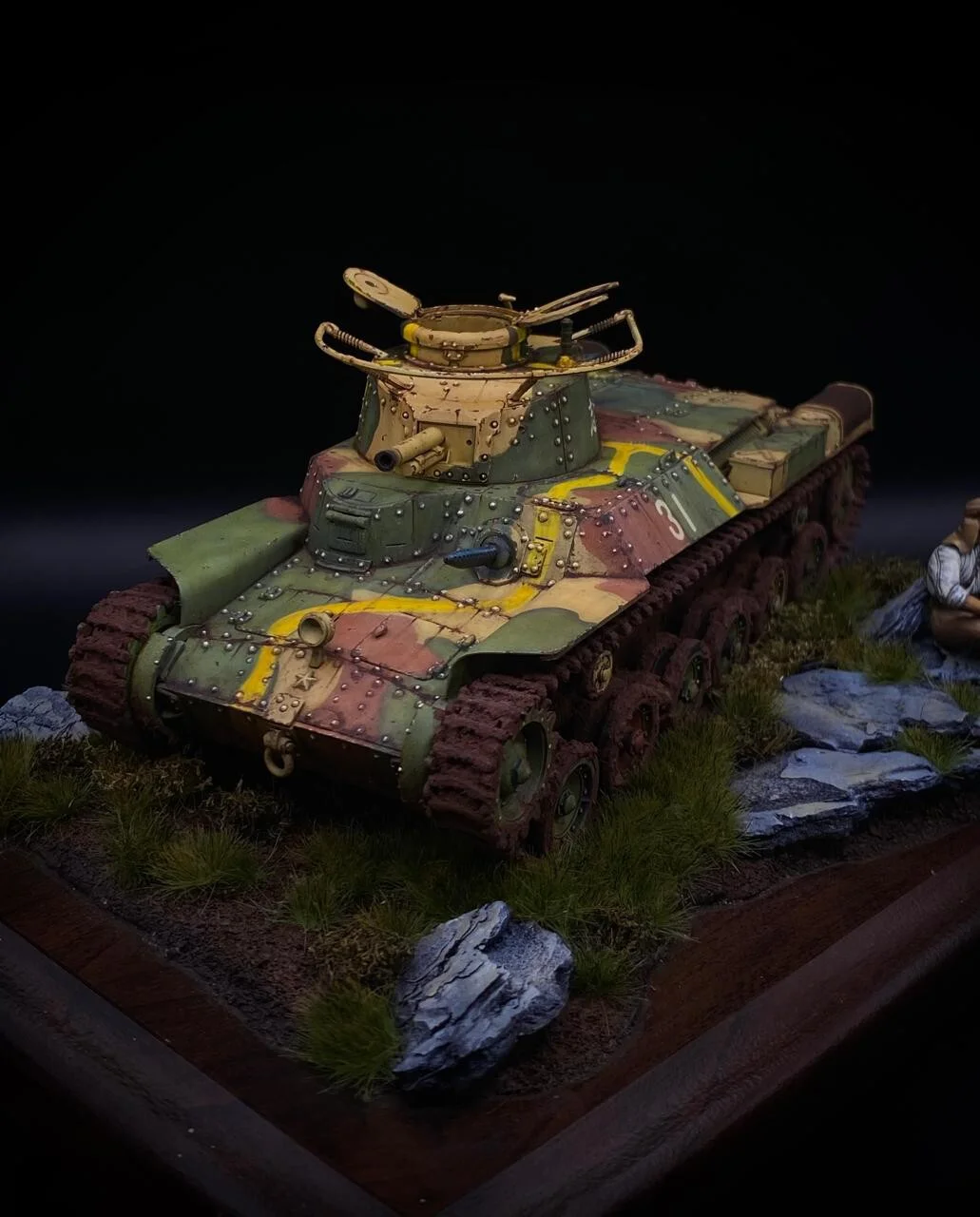 Type 97 Tank Rusted Japanese Tank Type 97 | Putty & Paint