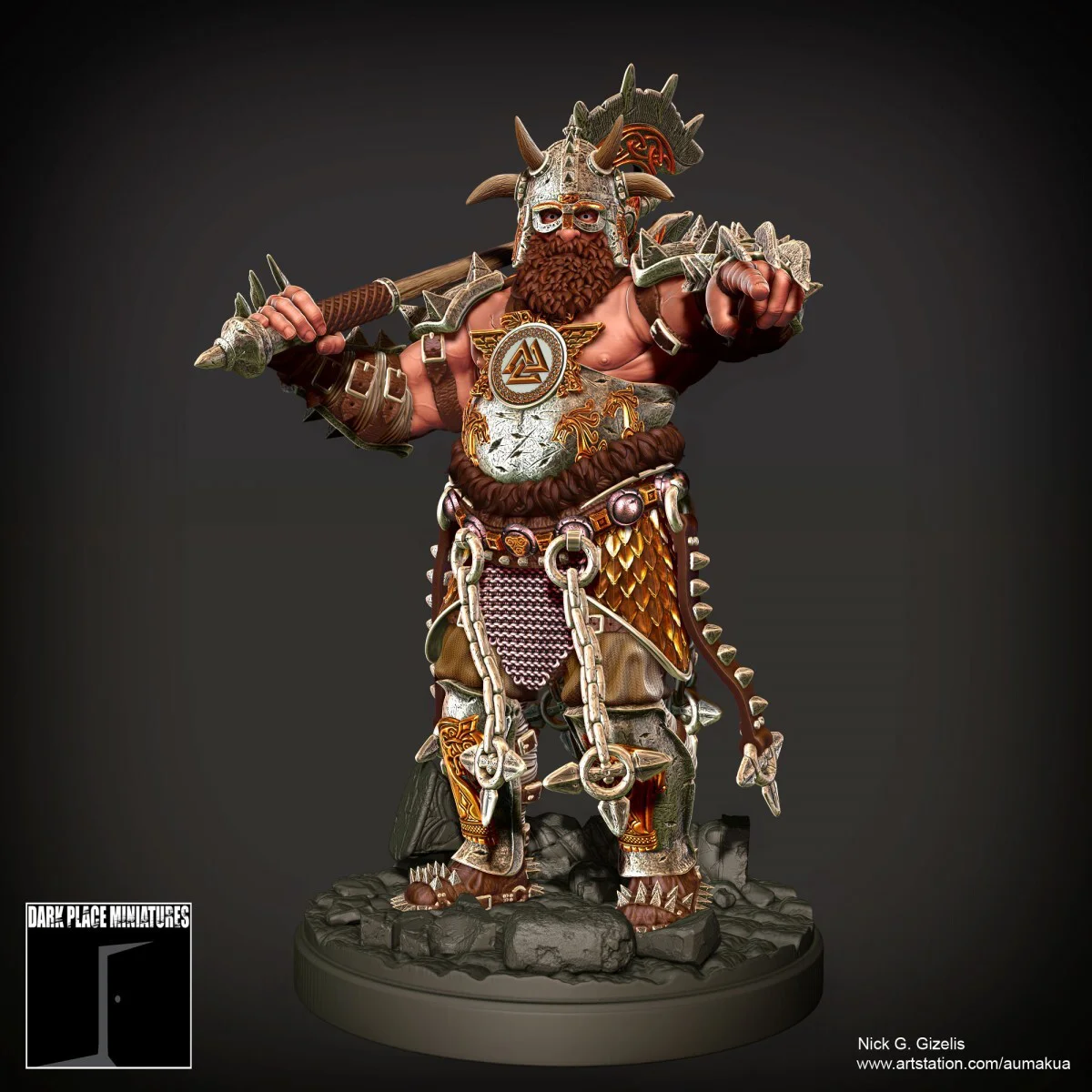 Miniature Argith Argus the Giant - Dark Place Miniatures | Putty & Paint